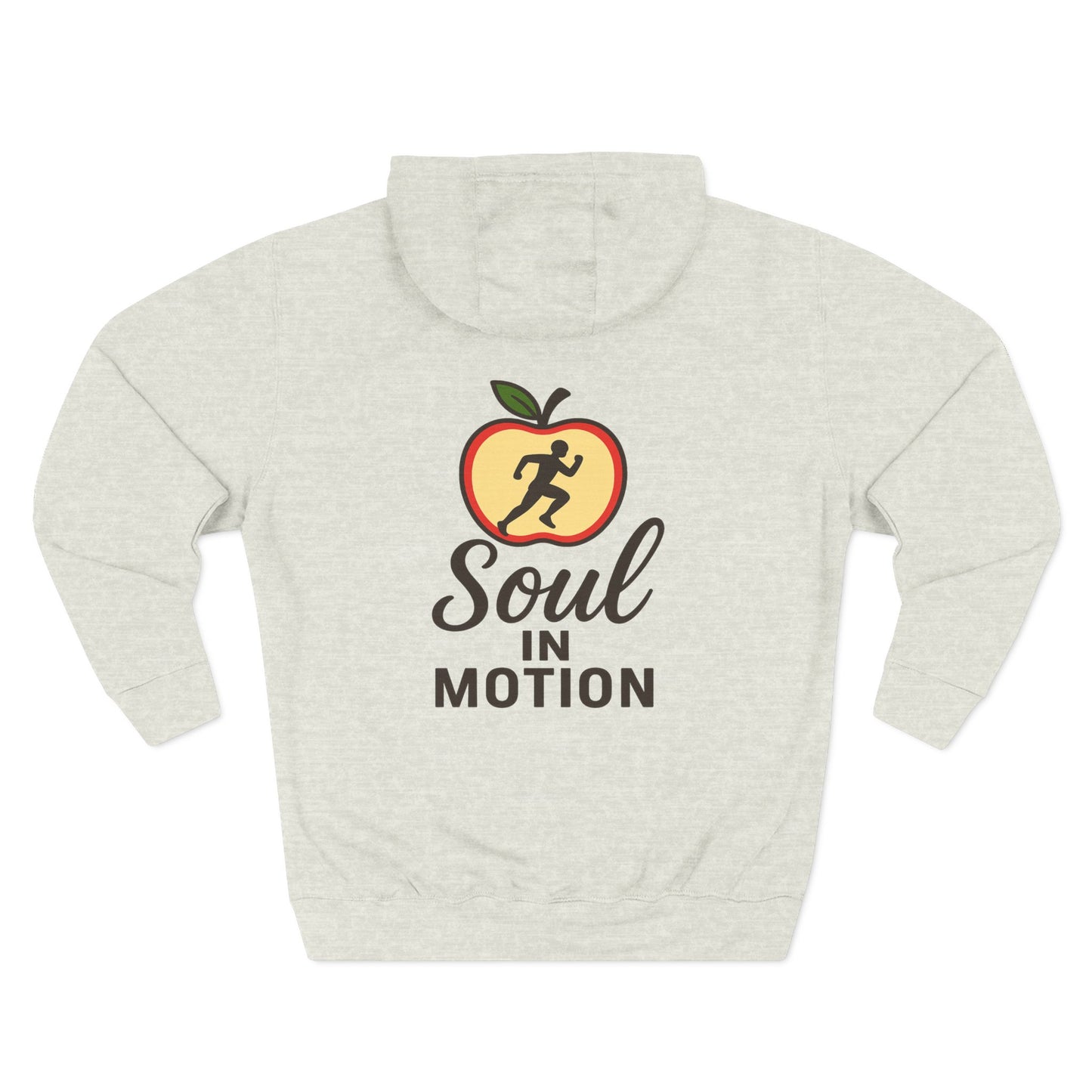 Soul in Motion Fleece Hoodie - Cozy Inspirational Pullover, Fitness Gift, Motivational Apparel, Gym Hoodie, Perfect for Active Lifestyles
