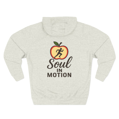 Soul in Motion Fleece Hoodie - Cozy Inspirational Pullover, Fitness Gift, Motivational Apparel, Gym Hoodie, Perfect for Active Lifestyles