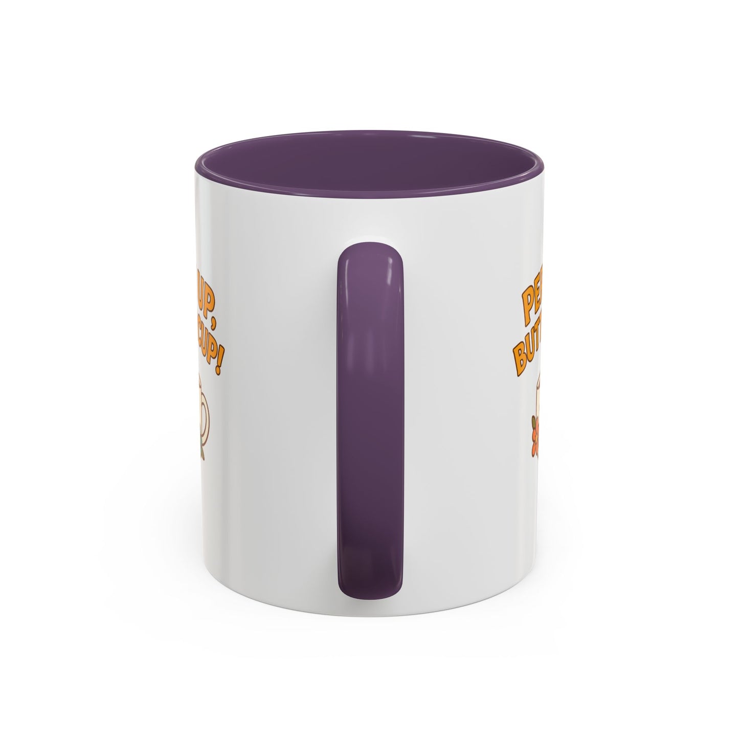 Perk Up, Buttercup! Cute Accent Coffee Mug for Daily Motivation, Gift for Coffee Lovers, Home Office Decor, Floral Tea Cup