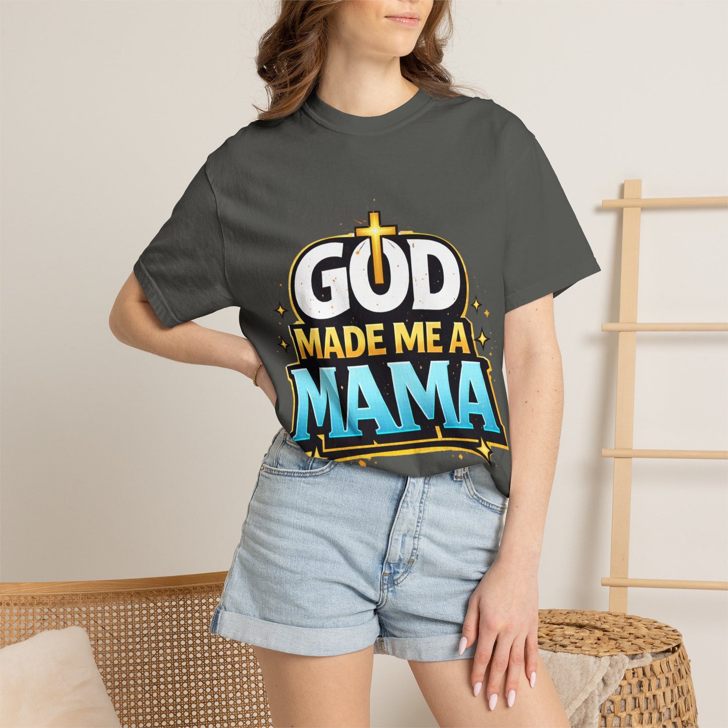 God Made Me A Mama Faith-Based Unisex Tee