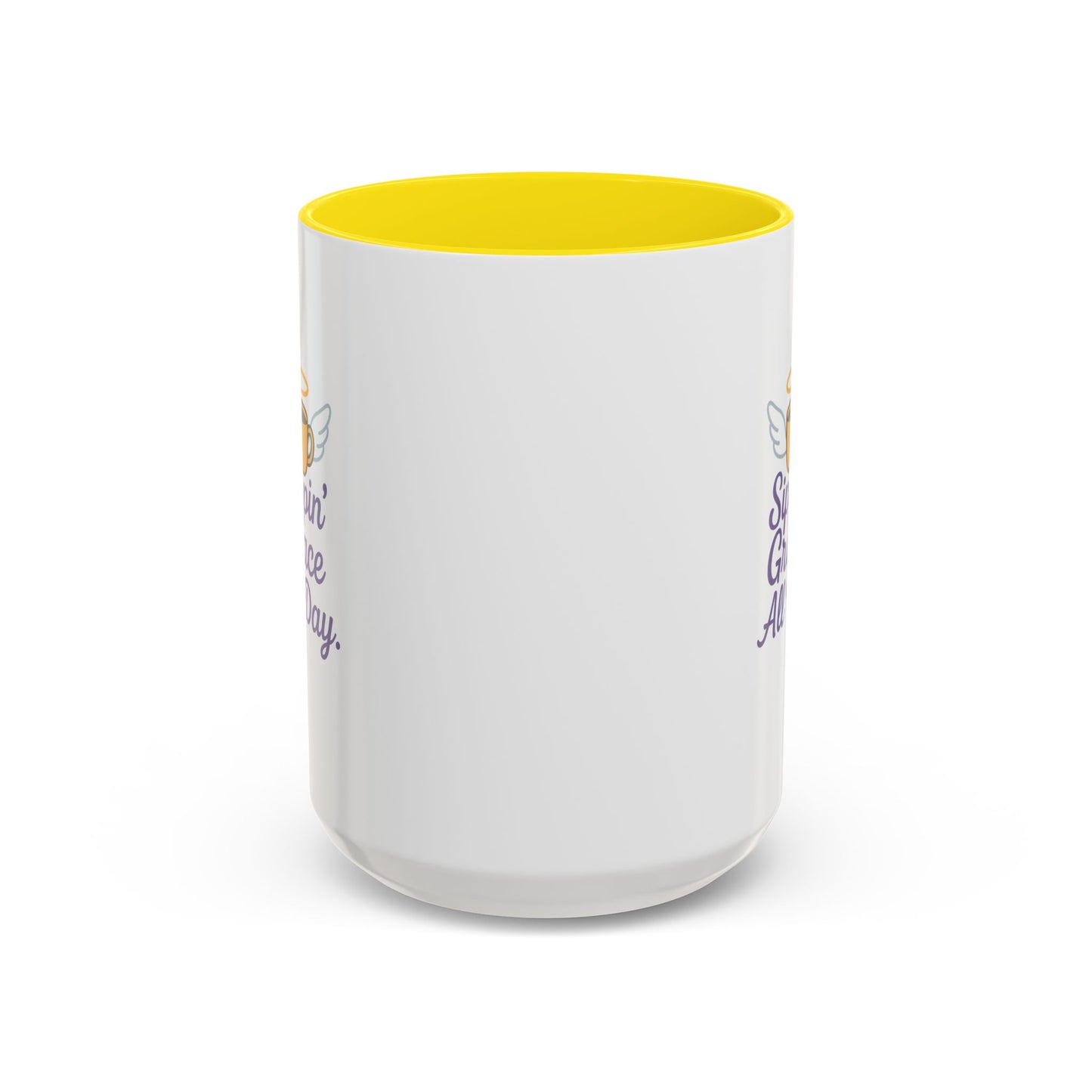 Sippin' Grace All Day Coffee Mug, Cute Coffee Cup, Inspirational Mug, Gift for Coffee Lovers, Perfect for Any Occasion