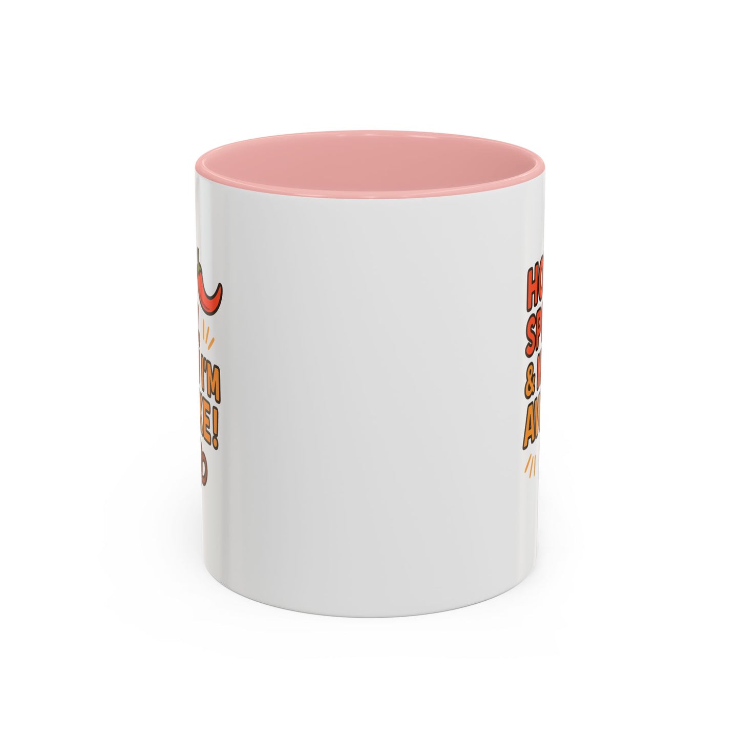 Funny Coffee Mug: "Hot, Spicy, & Now I'm Awake!" - Perfect Gift for Coffee Lovers, Mugs for Friends, Humorous Kitchen Decor, Novelty Mug