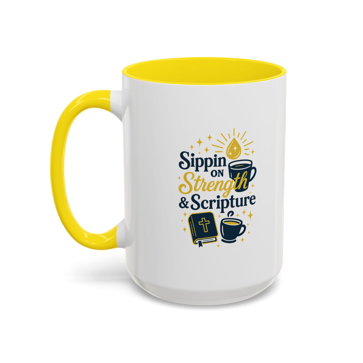 Inspirational Coffee Mug - Sippin' on Strength & Scripture - Perfect Gift for Coffee Lovers, Spiritual Growth, Daily Inspiration, [...]
