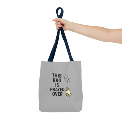 Prayed Over Tote Bag, Spiritual Gift, Christian Tote, Faith Bag, Church Accessory, Inspirational Shopper