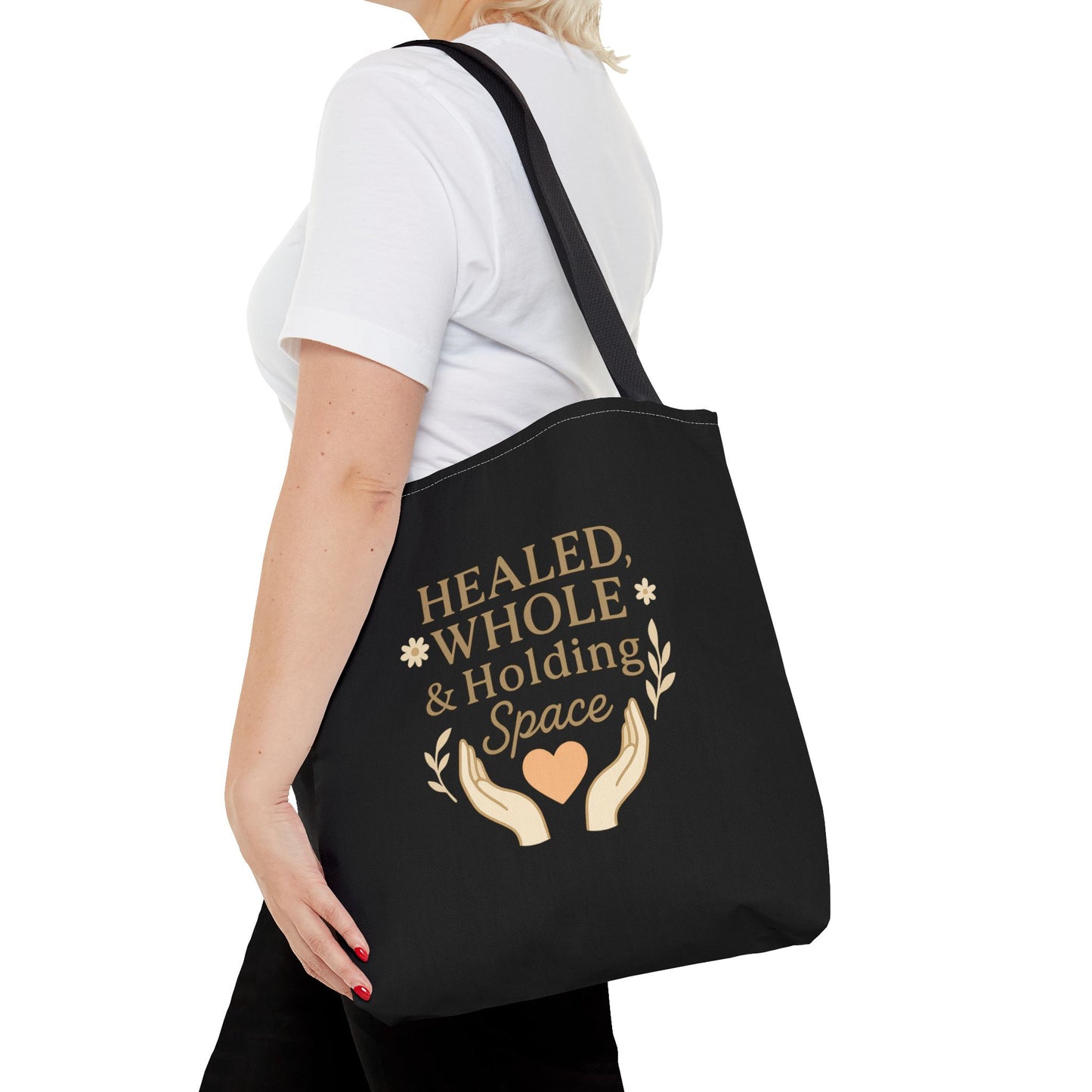 Spiritual Healing Tote Bag, Eco-Friendly Shopping Bag, Inspirational Gift, Reusable Market Tote, Mindfulness Carrier