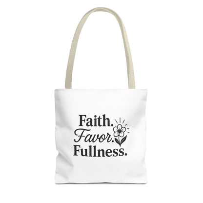 Faith-Inspired Tote Bag for Daily Essentials, Eco-Friendly Shopping Bag, Motivational Quote Tote, Spiritual Gift, Everyday Use