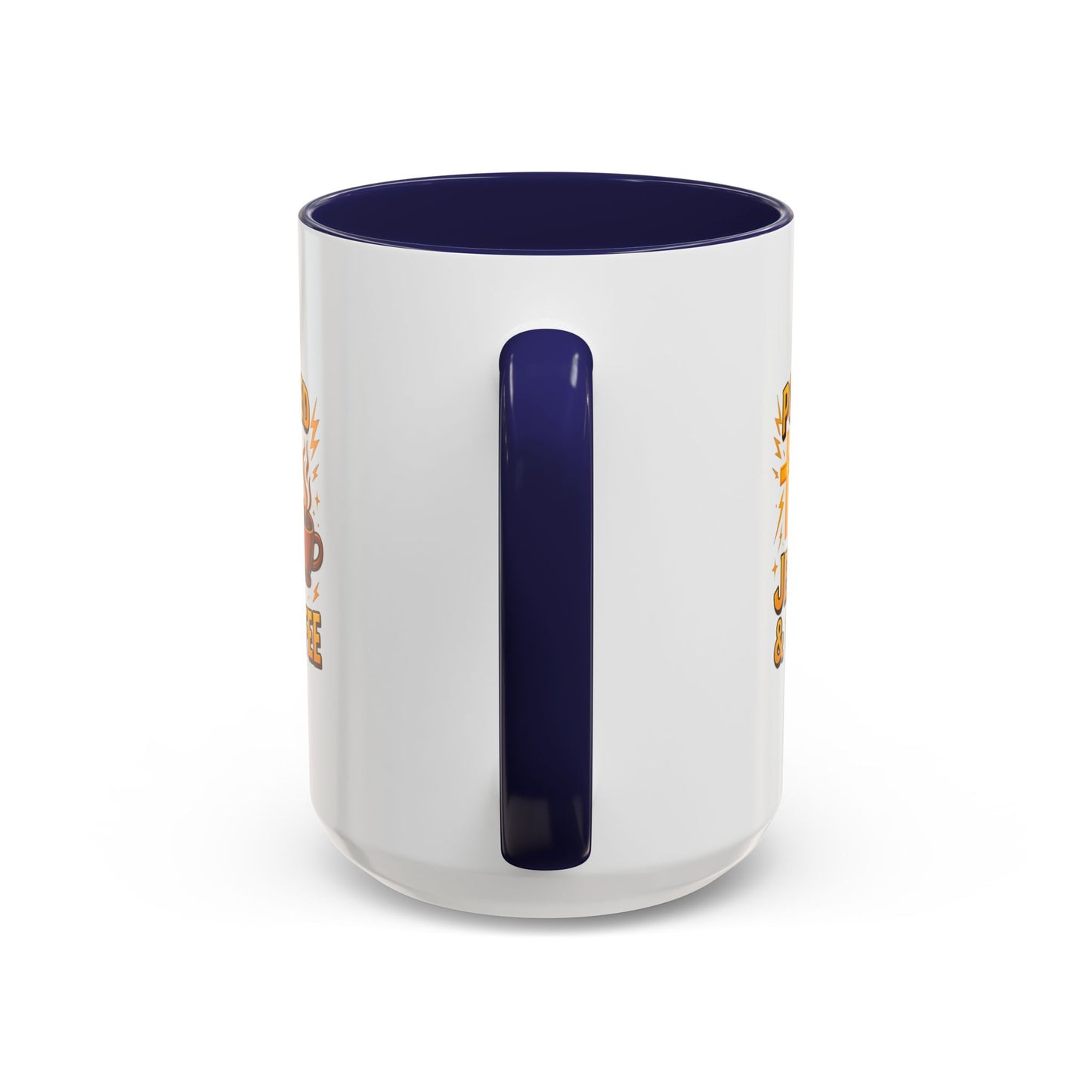 Coffee Lover's Accent Mug - Powered by Jesus & Coffee, Inspirational Drinkware, Christian Gift, Coffee Enthusiast, Religious Mug, [...]