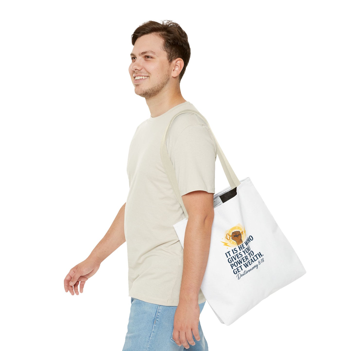 Affirmation Art Bible Verse Tote Bag