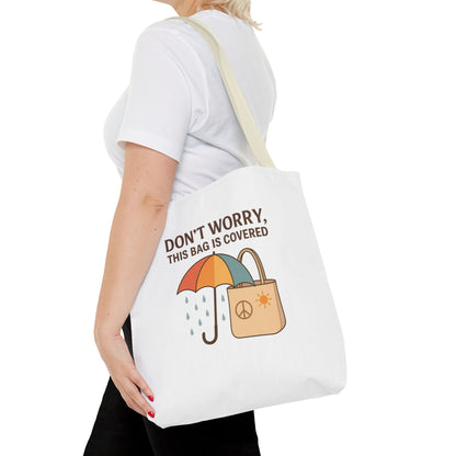 Waterproof Tote Bag - Don't Worry, This Bag Is Covered | Eco-Friendly, Beach, Gym, Shopping, Travel