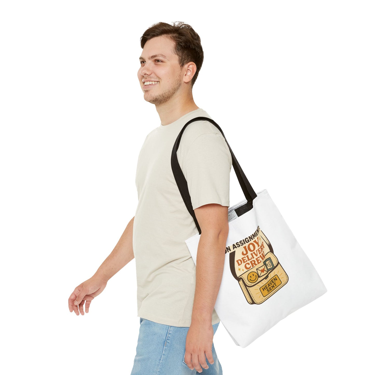 Joy Delivery Crew Tote Bag - Heaven Sent, Birthday Gift, Grocery Bag, Eco-Friendly Tote, Unique Gift Idea