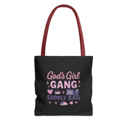 God's Girl Gang Tote Bag | Stylish Supply Bag, Gift for Friends, Everyday Use, Eco-Friendly Shopping, Fun & Functional