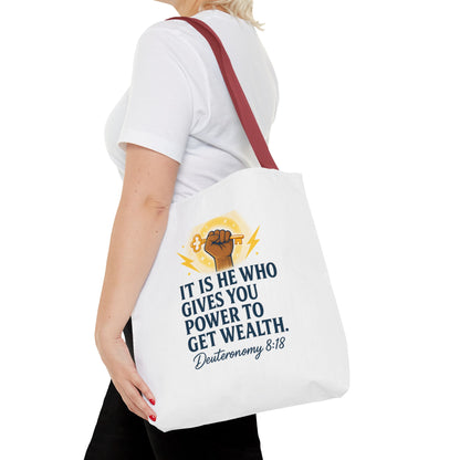 Empowering Inspirational Tote Bag, Motivational Bag, Gifts for Motivated Individuals, Scripture Tote, Versatile Shopping Bag