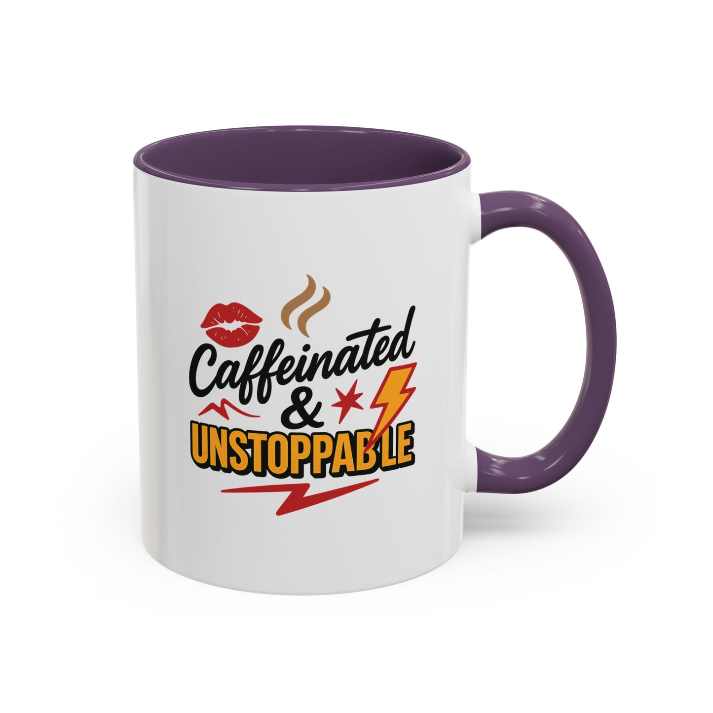 Caffeinated & Unstoppable Coffee Mug - Fun Gift for Coffee Lovers, Cute Office Decor, Motivational Drinkware, Perfect for Birthdays, [...]