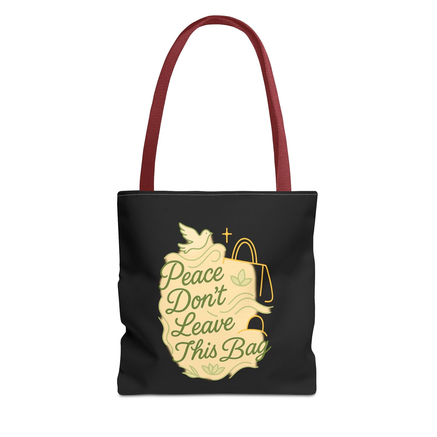 Peaceful Spirit Tote Bag, Eco-Friendly Canvas Bag, Stylish Shopping Bag, Inspirational Gift, Everyday Tote, Faith-Based Accessory