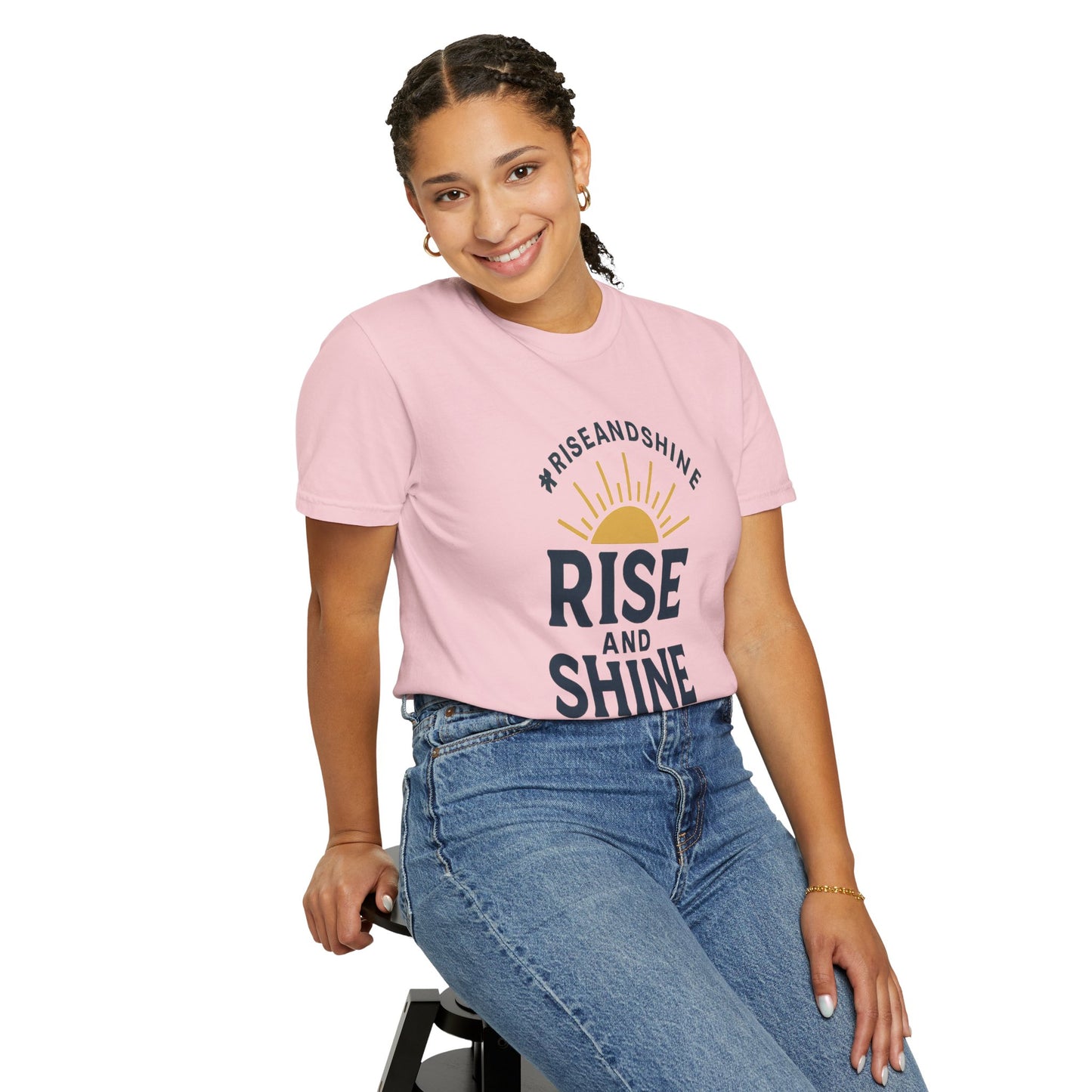Rise and Shine T-Shirt - Comfortable Garment-Dyed Tee for Daily Inspiration