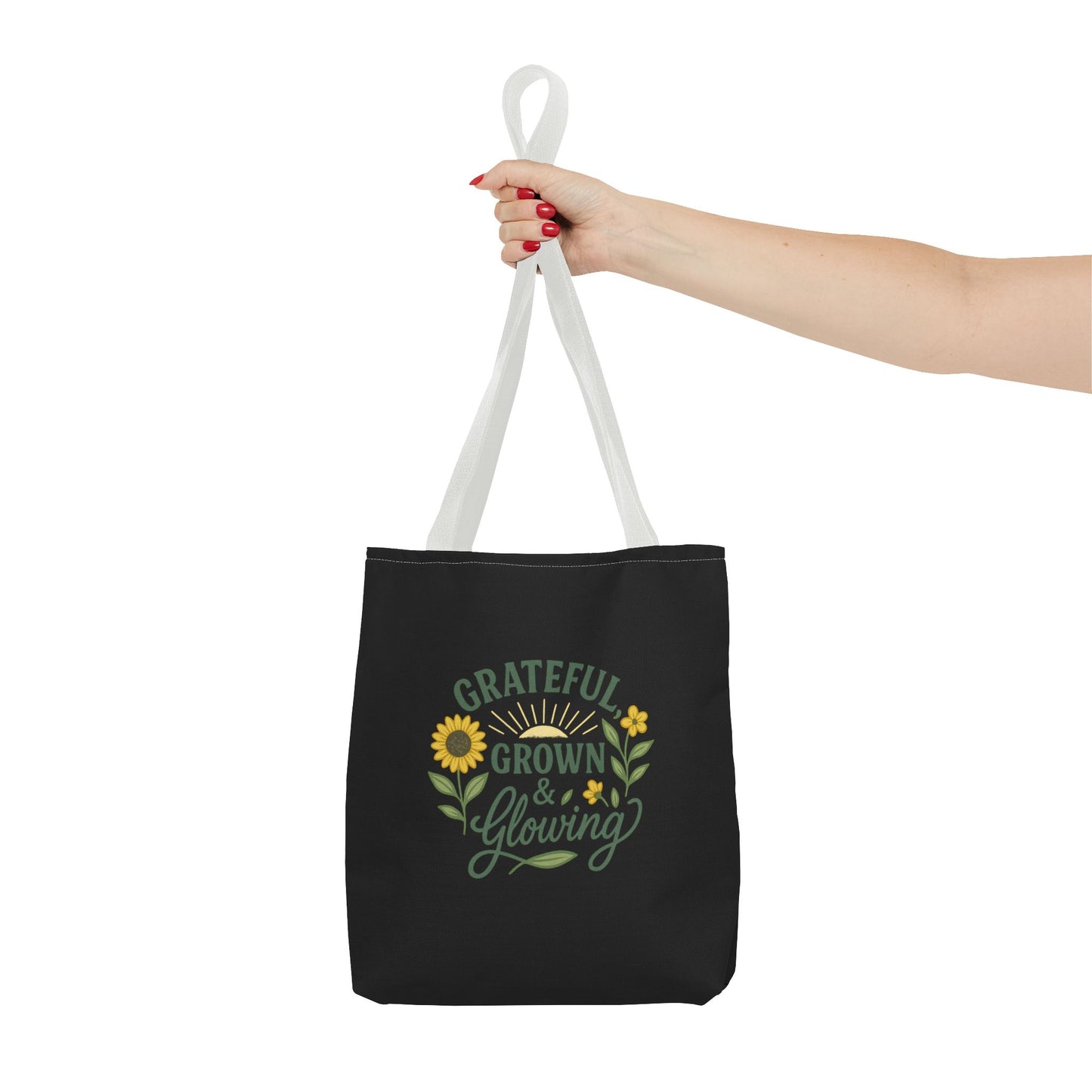 Grateful Grown & Glowing Tote Bag Eco-Friendly Shopper