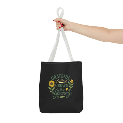 Grateful Grown & Glowing Tote Bag Eco-Friendly Shopper