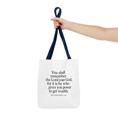 Inspirational Tote Bag - Faith Quote, Bible Verse Gift, Christian Tote, Scripture Bag, Positive Affirmation Accessory