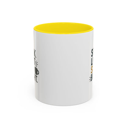 Accent Coffee Mug - Speak Light Sip Bright - Inspirational Coffee Cup, Unique Gift, Kitchen Decor, Motivational Mug, Personalize Your Sip