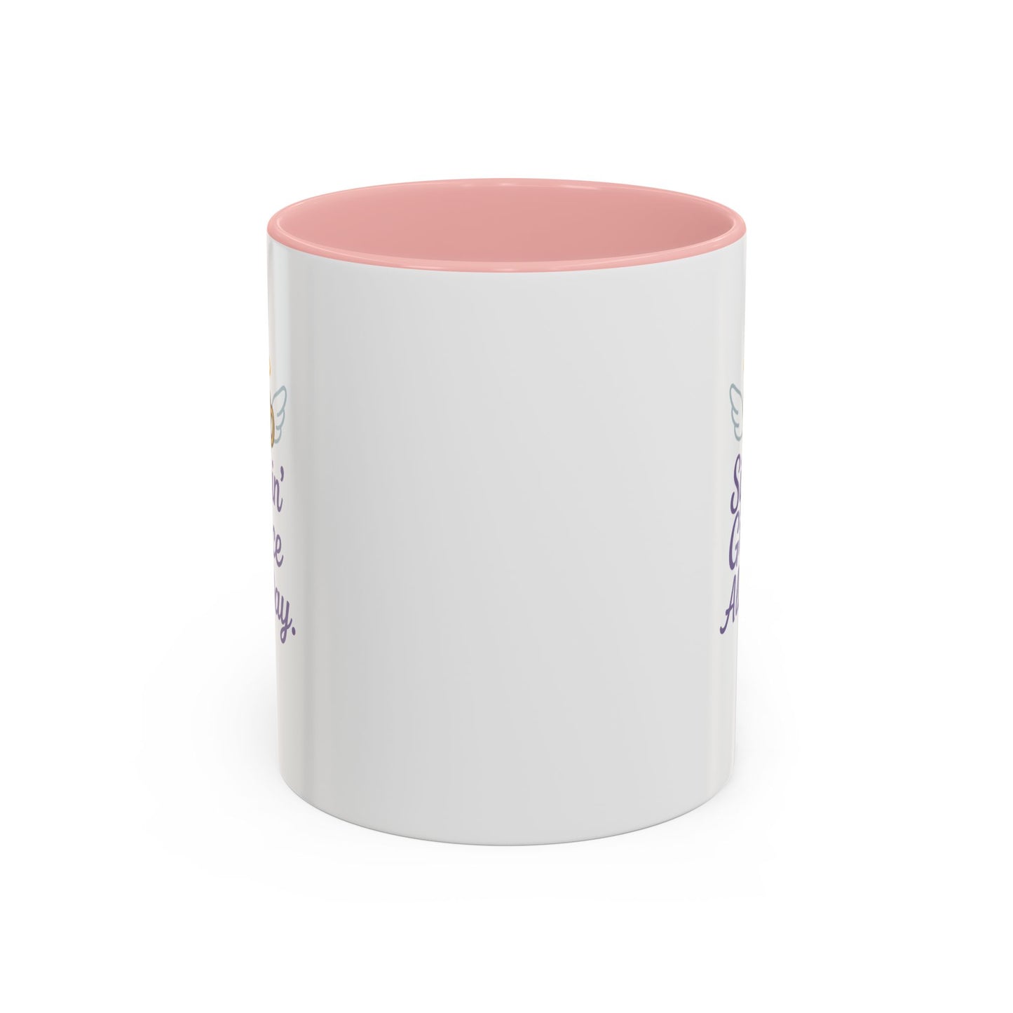 Sipping Grace Accent Coffee Mug | Stylish Gift for Coffee Lovers, Inspirational Mug, Office Décor, Unique Funny Coffee Cup