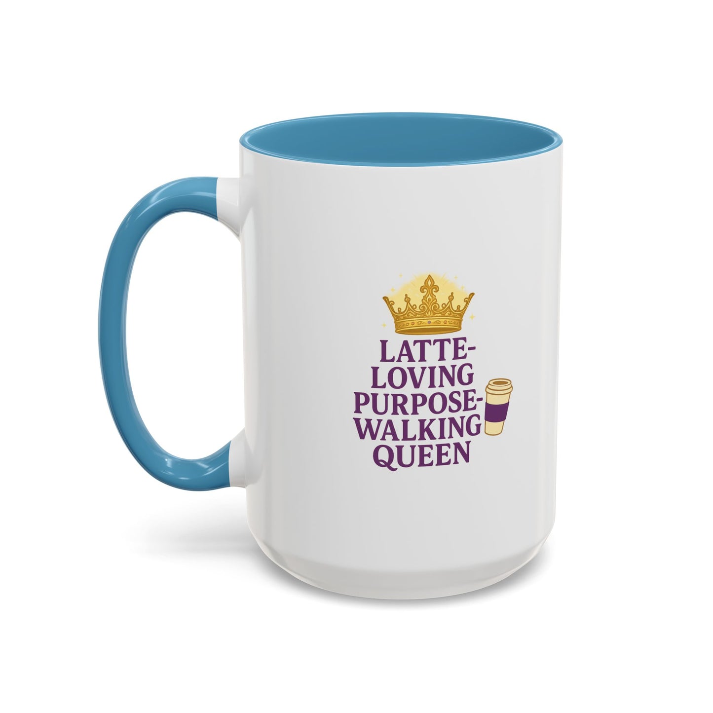 Latte-Loving Queen Coffee Mug - Perfect for Coffee Lovers, Birthday Gift, Personalized Kitchen Decor, Mother's Day Gift, Fun Office Mug