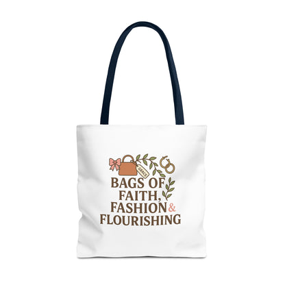 Faith & Fashion Tote Bag | Stylish Everyday Carry, Perfect for Gifts, Shopping, Church Events, and Personal Use