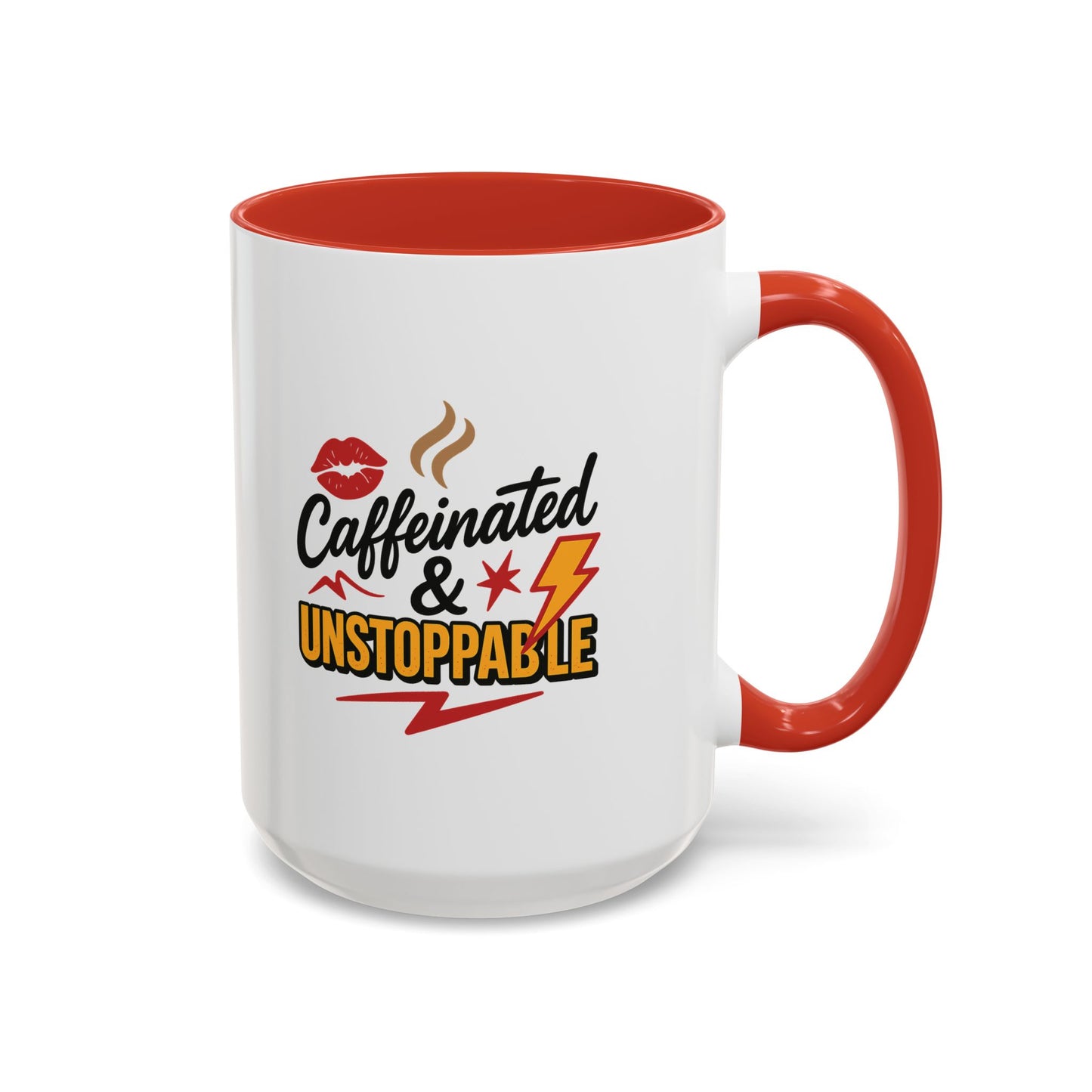 Caffeinated & Unstoppable Coffee Mug - Fun Gift for Coffee Lovers, Cute Office Decor, Motivational Drinkware, Perfect for Birthdays, [...]