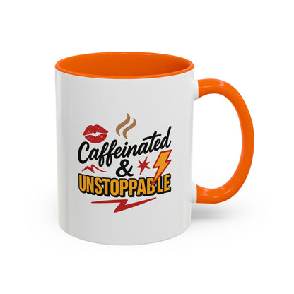 Caffeinated & Unstoppable Coffee Mug - Fun Gift for Coffee Lovers, Cute Office Decor, Motivational Drinkware, Perfect for Birthdays, [...]