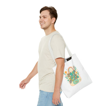 Faith-Inspired Tote Bag for Everyday Use, Shopping, Gifts, Beach, Eco-Friendly, Floral Design