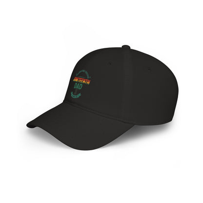 Juneteenth Dad Low Profile Baseball Cap – Celebration Hat for Fathers