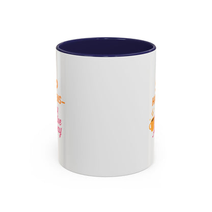 Sip Happens Coffee Mug - Stay Positive Anyway, Gift for Coffee Lovers, Inspirational Mug, Office Decor, Fun Kitchenware