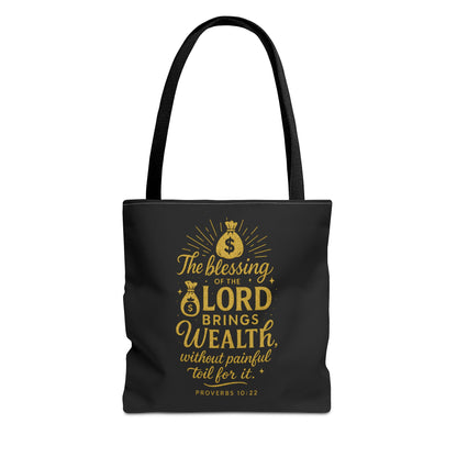 Blessing Tote Bag - Inspirational Christian Quote, Motivational Gift, Bible Verse Accessory, Versatile Shopping Bag, Spiritual Tote