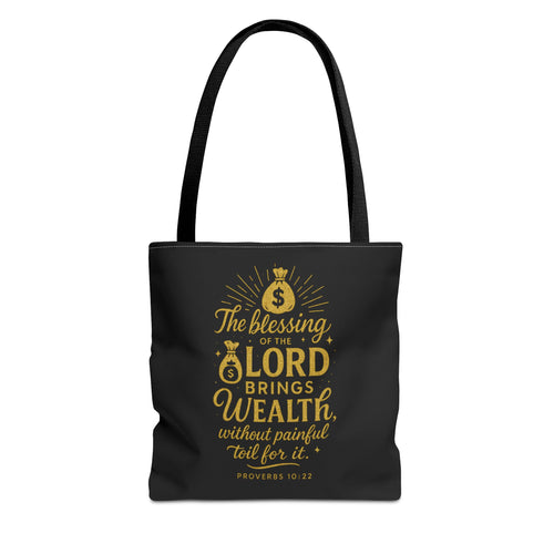 Blessing Tote Bag - Inspirational Christian Quote, Motivational Gift, Bible Verse Accessory, Versatile Shopping Bag, Spiritual Tote