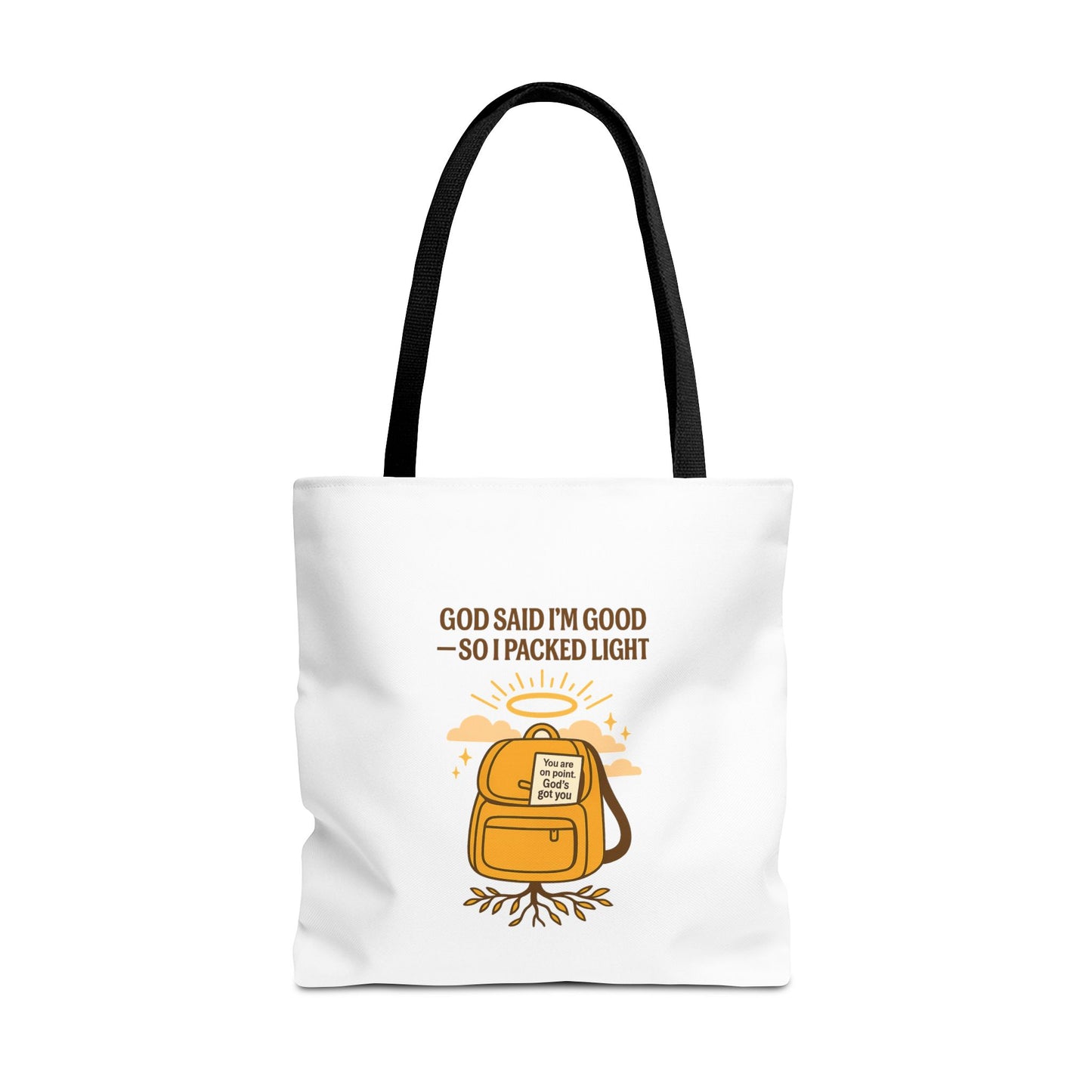 Inspirational Tote Bag - 'God Said I'm Good' Quote, Motivational Gift, Reusable Shopping Bag, Eco-Friendly Accessory, Everyday Use