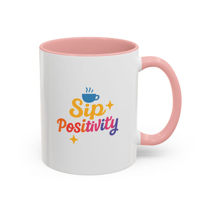Sip Positivity Accent Coffee Mug (11, 15oz)
