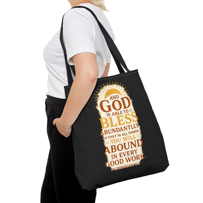 Faith-Inspired Tote Bag, Inspirational Gift, Christian Decor, Church Outing, Everyday Use, Scripture Tote