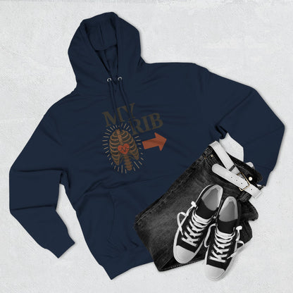 Heartfelt Rib Graphic Hoodie for Couples, Valentine's Day Gift, Matching Sweatshirt, Cozy Fleece, Romantic Style