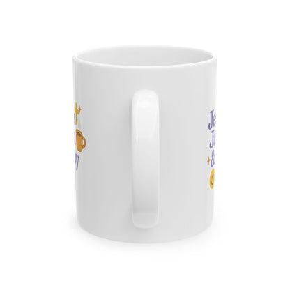 Jesus Java and Joyful Ceramic Mug - Perfect for Coffee Lovers, Gift for Tea Enthusiasts, Fun Kitchen Decor, Birthday Present, Relaxing Moments