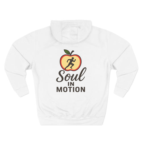 Soul in Motion Fleece Hoodie - Cozy Inspirational Pullover, Fitness Gift, Motivational Apparel, Gym Hoodie, Perfect for Active Lifestyles