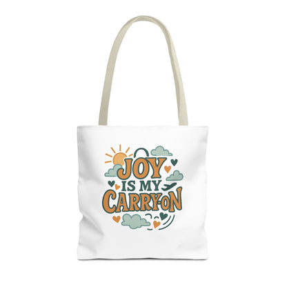 Joyful Carryall Tote Bag | Eco-Friendly Shopper | Perfect for Gifts, Organizing, Travel, Beach Days, and Everyday Errands