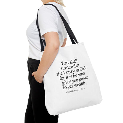 Inspirational Tote Bag - Faith Quote, Bible Verse Gift, Christian Tote, Scripture Bag, Positive Affirmation Accessory