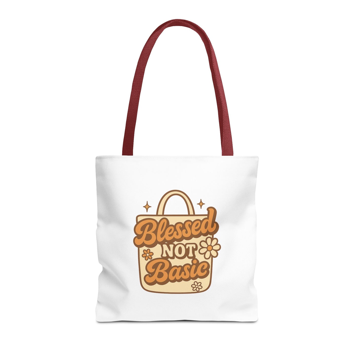 Blessed Not Basic Tote Bag - Fun Shopping Bag, Gift for Friends, Eco-Friendly Tote, Weekend Vibes, Cute Carryall