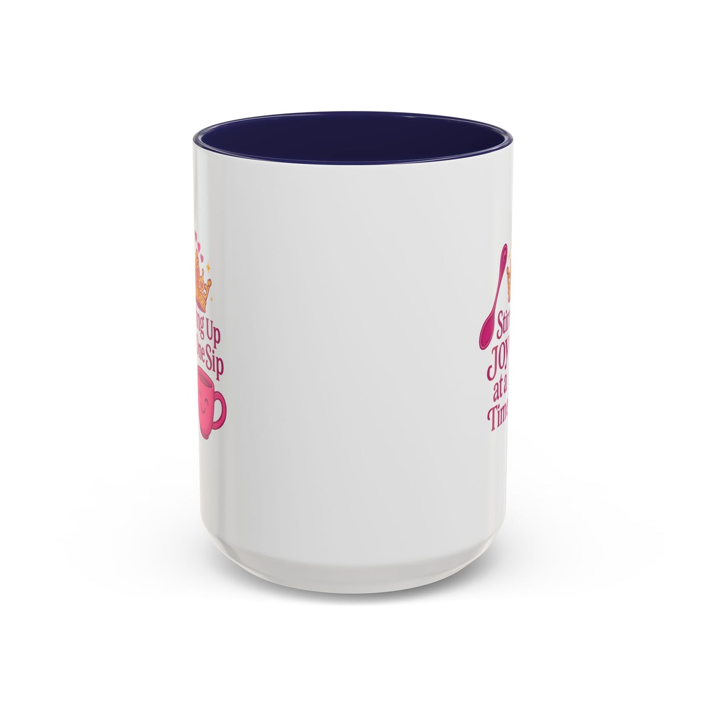 Joyful Accent Coffee Mug - 11/15oz, Colorful Sip Design, Perfect Gift for Coffee Lovers, Birthdays, Holidays, Housewarming