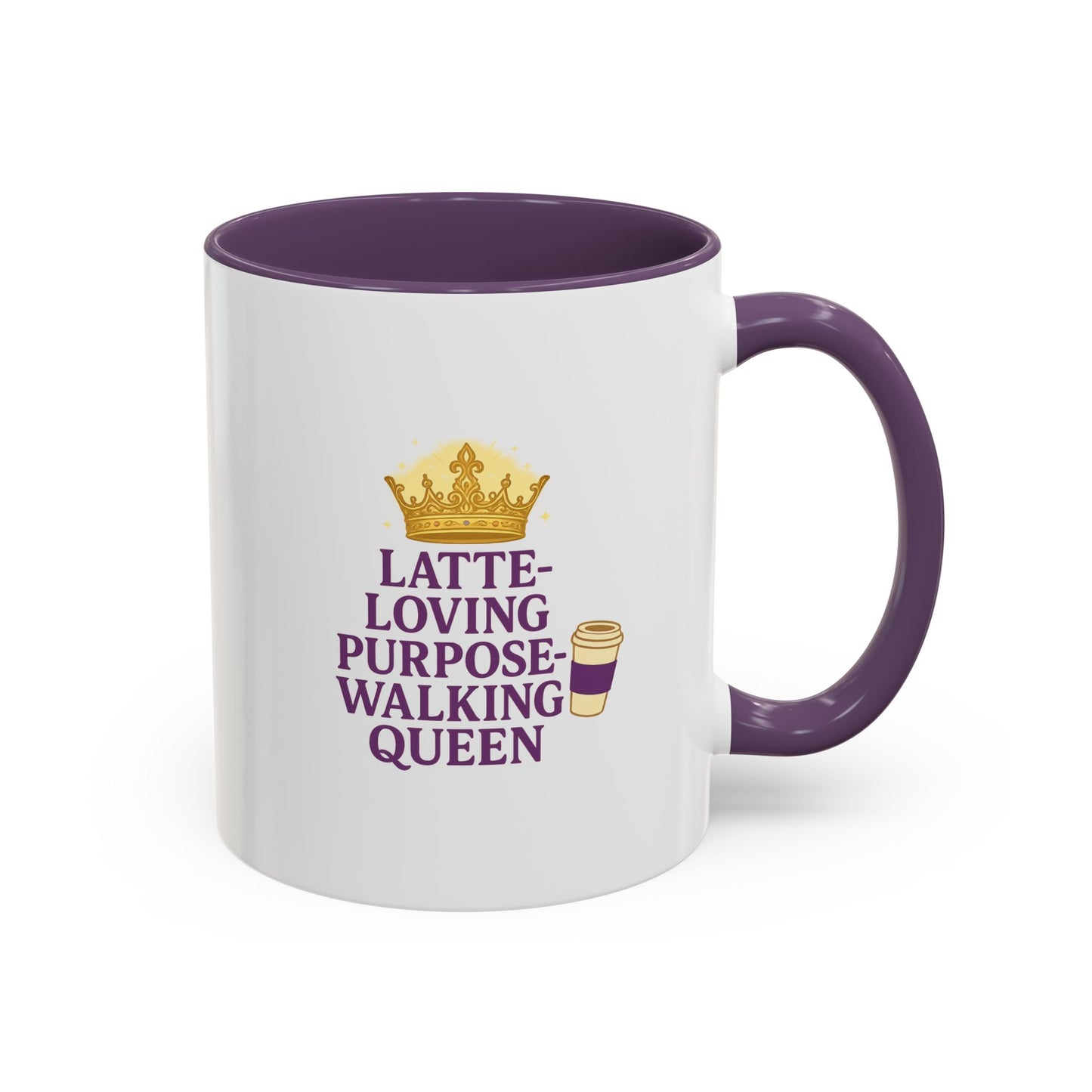Latte-Loving Queen Coffee Mug - Perfect for Coffee Lovers, Birthday Gift, Personalized Kitchen Decor, Mother's Day Gift, Fun Office Mug