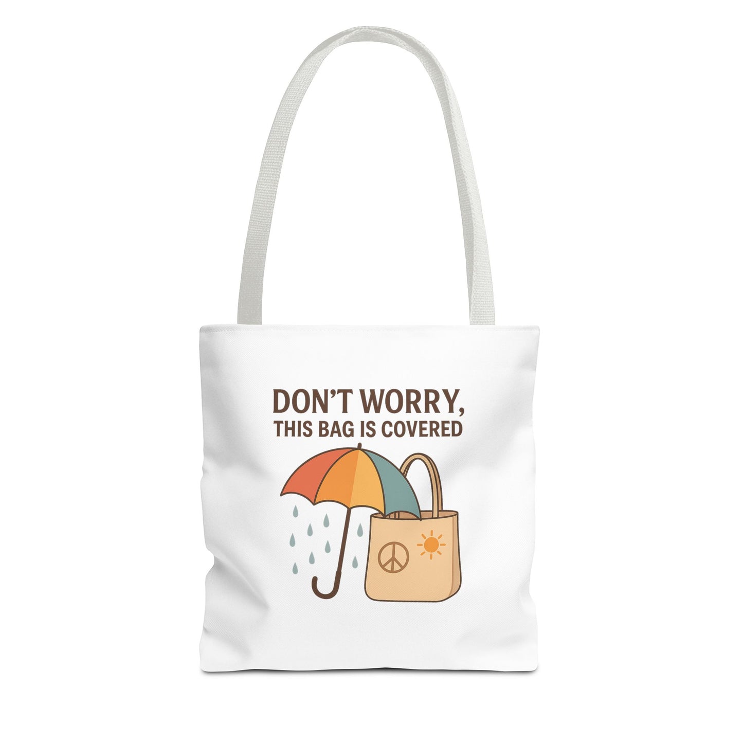 Waterproof Tote Bag - Don't Worry, This Bag Is Covered | Eco-Friendly, Beach, Gym, Shopping, Travel
