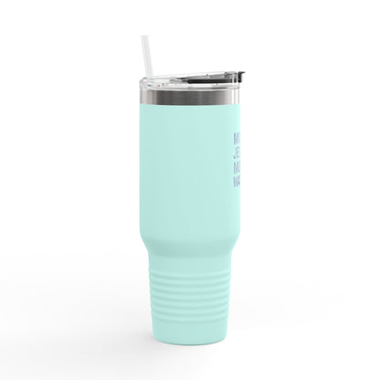 More Jesus, More Water Inspirational Insulated Travel Mug - 40oz, Motivational Water Bottle, Faith-Based Tumbler, Perfect for Coffee & Tea Lovers, Great Gift Idea
