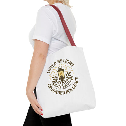 Grounded by Grace Tote Bag, Inspirational Gift, Eco-Friendly Shopping Tote, Spiritual Tote, Unique Artwork, Motivational Bag, Everyday [...]