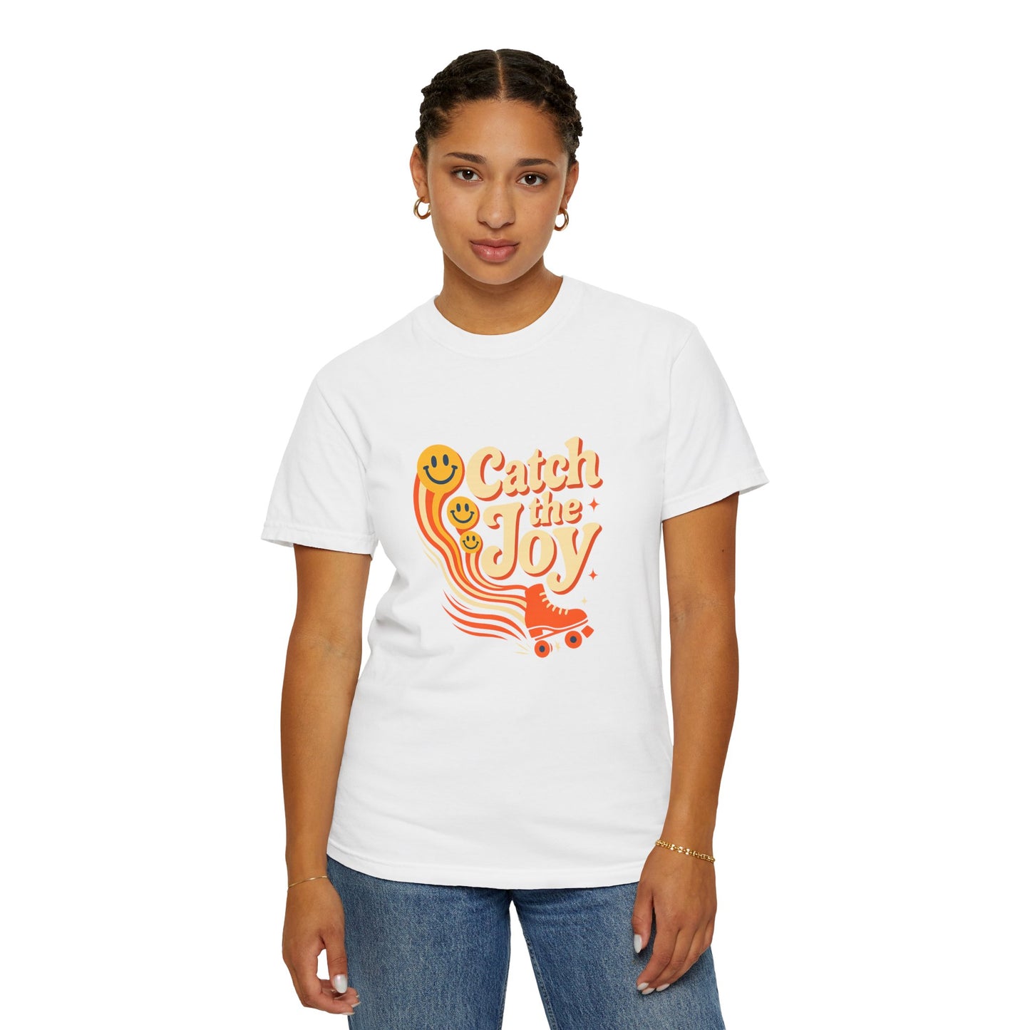 Catch the Joy Retro T-Shirt | Vintage Roller Skating Tee | Perfect Gift for Skaters &amp; Friends | Fun Summer Wear, Casual Fashion, Gift Idea