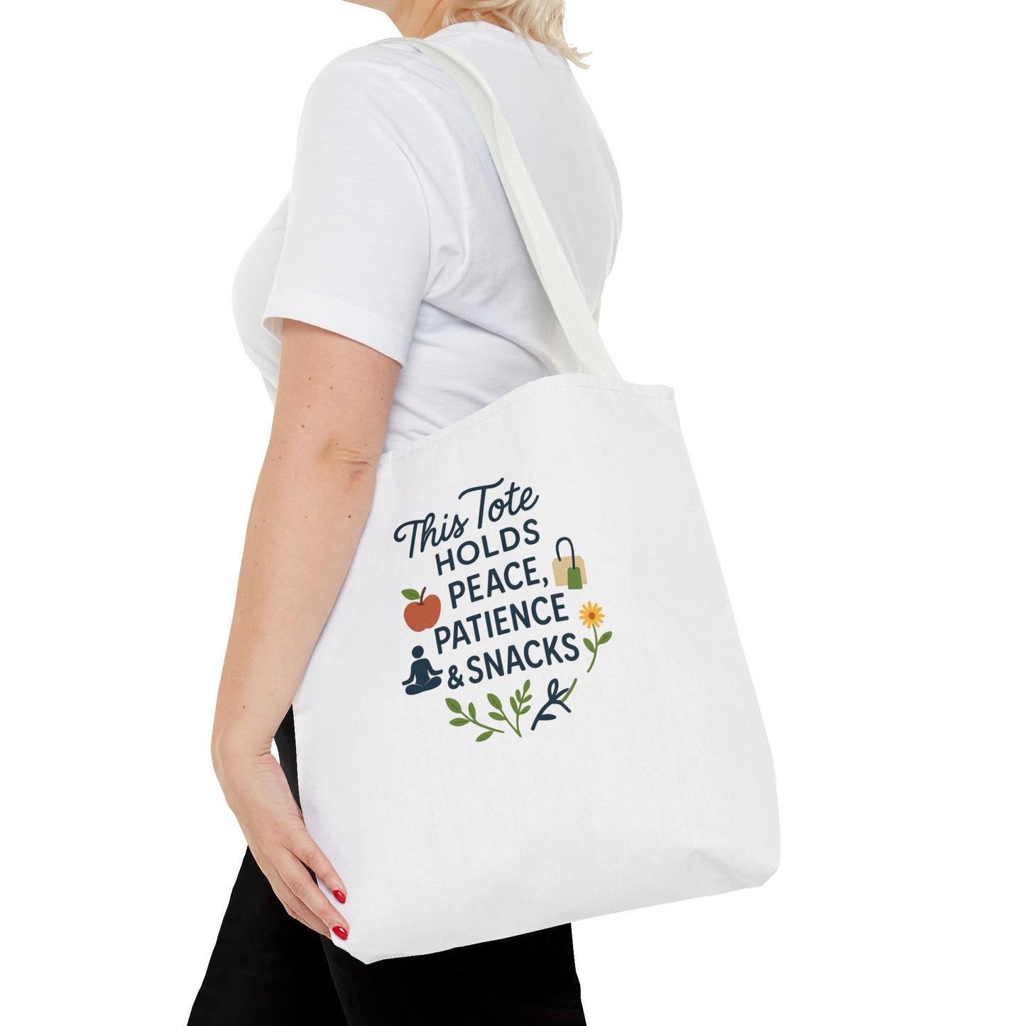 Peace & Patience Inspirational Tote Bag