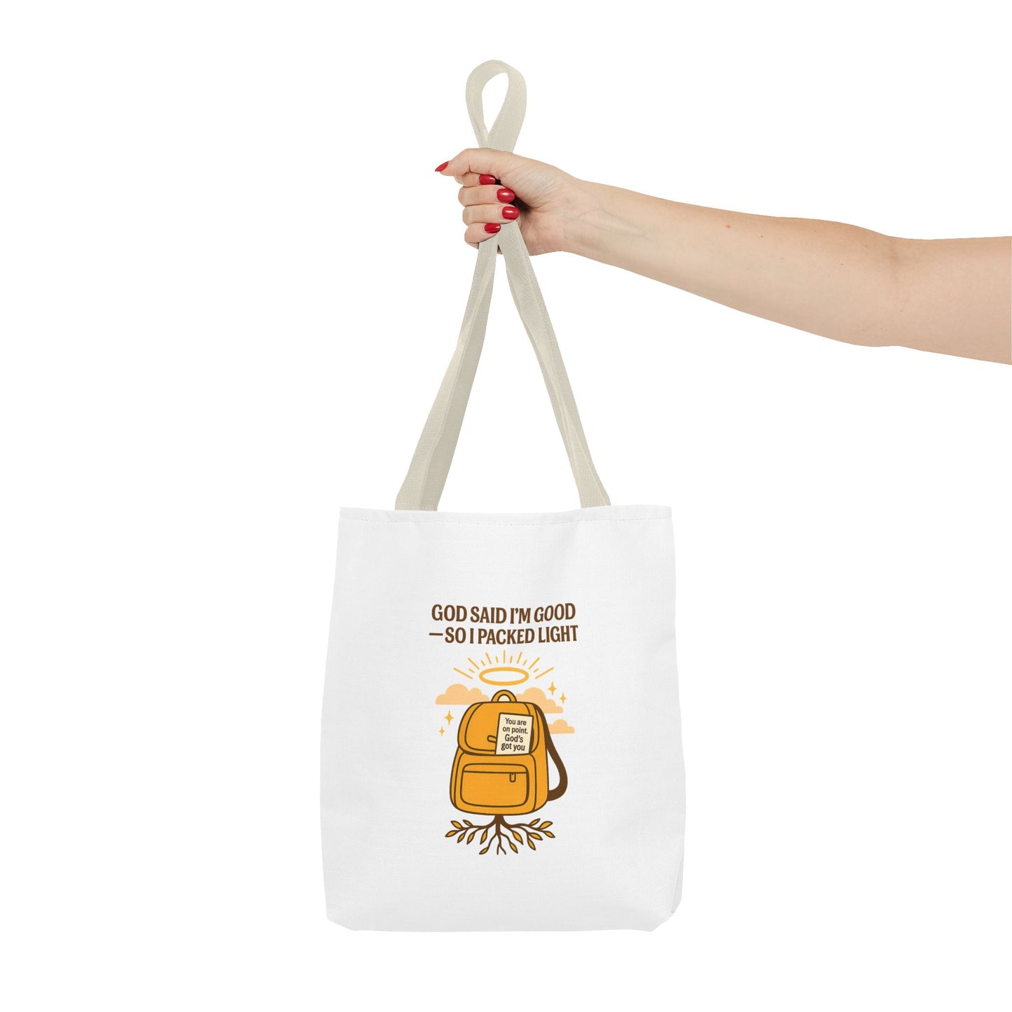 Inspirational Tote Bag - 'God Said I'm Good' Quote, Motivational Gift, Reusable Shopping Bag, Eco-Friendly Accessory, Everyday Use